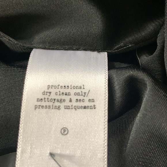 Rag & Bone Little Black Dress with Lamb Leather Panels Crew Neck size 2 - Picture 11 of 13